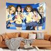 Japanese Anime Wall Hanging Tapestry Kawaii New K-ON! Cartoon Home Decoration Aesthetics Bedroom Dormitory Background