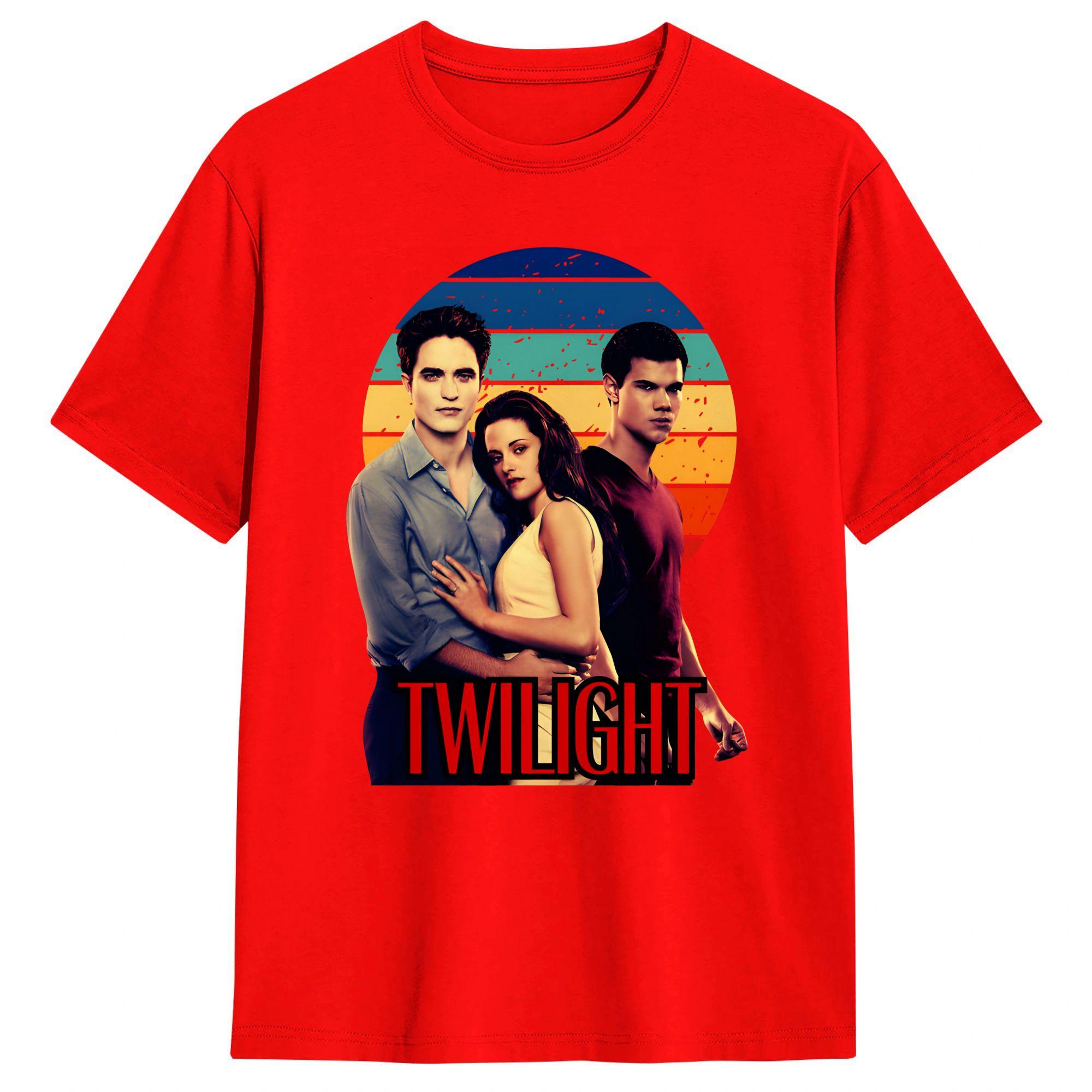 Twilight Jacob Black Cotton TShirt For Couple Beach Y2K Retro TShirts Harajuku Tee Shirt Oversize Casual Clothes S