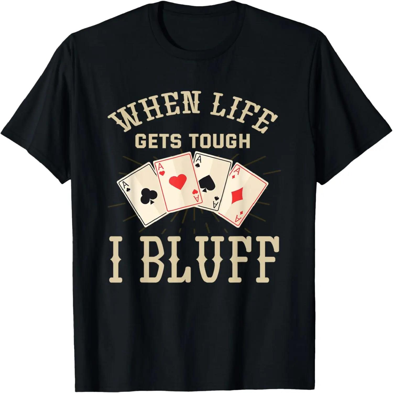 Funny Poker Player Graphic - Playing Poker T-Shirt S