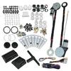 Universal Electric Power Window Lift Regulator Conversion Kit with Switches Wiring and Hardware for 2 Door Pickup SUV Truck Van
