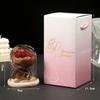 Rose ornament eternal rose flower lamp dried flower glass cover graduation valentine's day gift flower lamp