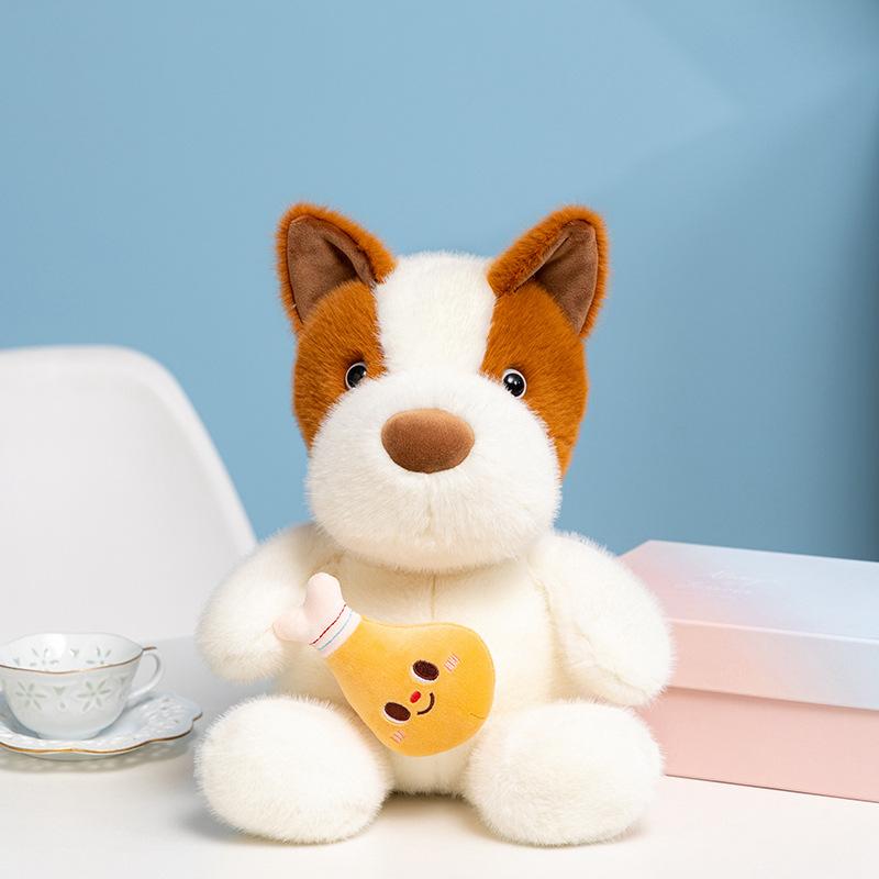 

Выдвижная куриная лапка щенка плюшевая игрушка кукла собака подушка когтерезная машина кукла подарок на детский день 23cm