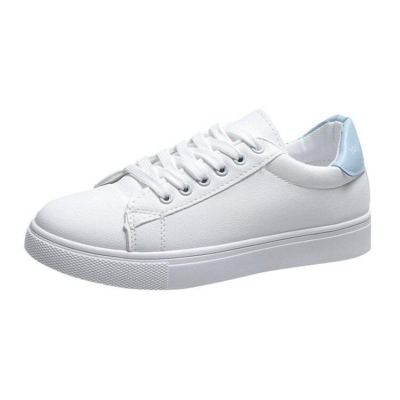 New Women Sneakers Breathble Vulcanized Shoes Pu Leather Platform Shoes White Lace Up Casual Shoes  Mujer Zapatillas