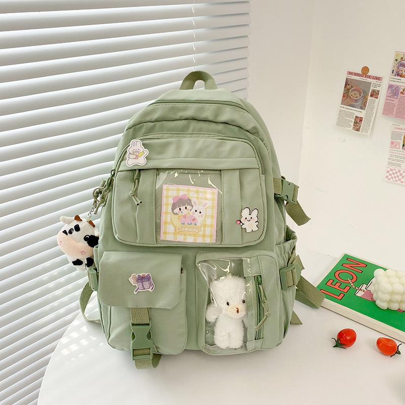 Cute Cartoon Girl Backpack, Girls' High-end Schoolbag, Instagram High Appearance Level Backpack, Lightweight Student Schoolbag