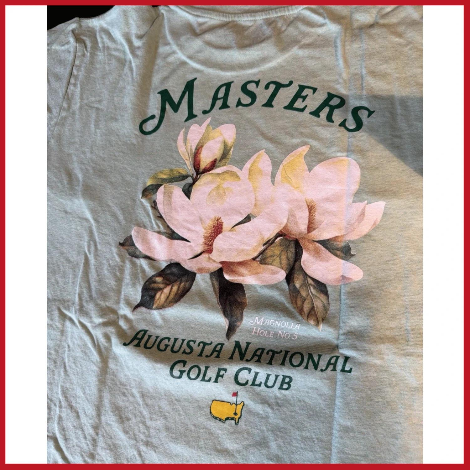 2026 Augusta National Masters Hole 5 T Shirt Mint Green Reprint AN69620 XXL