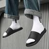 Men White Slippers Simple Flats Summer Women Black Outdoor Roman Sandals Open Toe Beach Shoes Plus Size