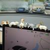 5 uds. Decoración de Gatito Lindo Muñeca Creativa de Gato Durmiendo Adornos para Pantalla de Automóvil Juguetes Decoración de Micro Paisaje de Gato Regalos