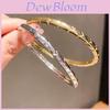 Minimalist Gold Plated Arrow Pattern Bracelet For Women Fashion Jewelry Accessory