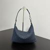 Large Woven Leather Tote Bag Women - Handmade Daily Shoulder Crossbody