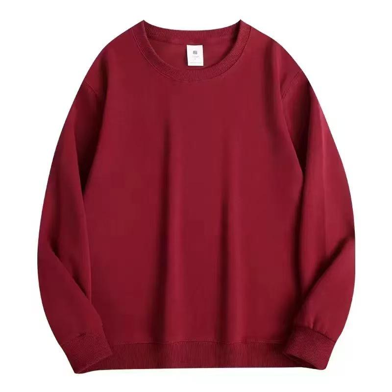 320g Heavyweight Men's Drop Shoulder Cotton Hoodie - Thick Long Sleeve Base Layer for Autumn/Winter