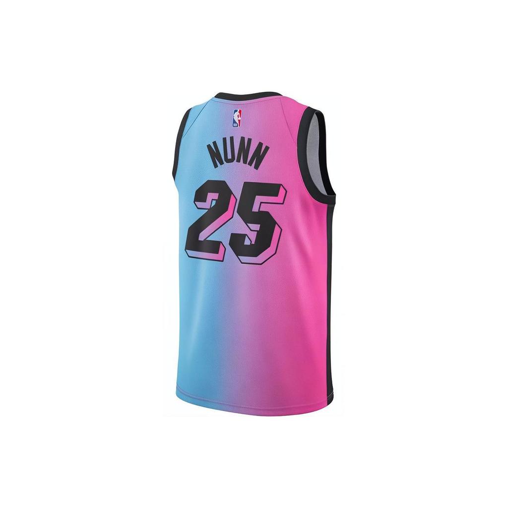 Nike Swingman Miami Heat Duncan Robinson Ombre Dri-Fit Miljøvennlig Strikket Basketball Drakt Herre Drakt Lilla Blå CN1741-691