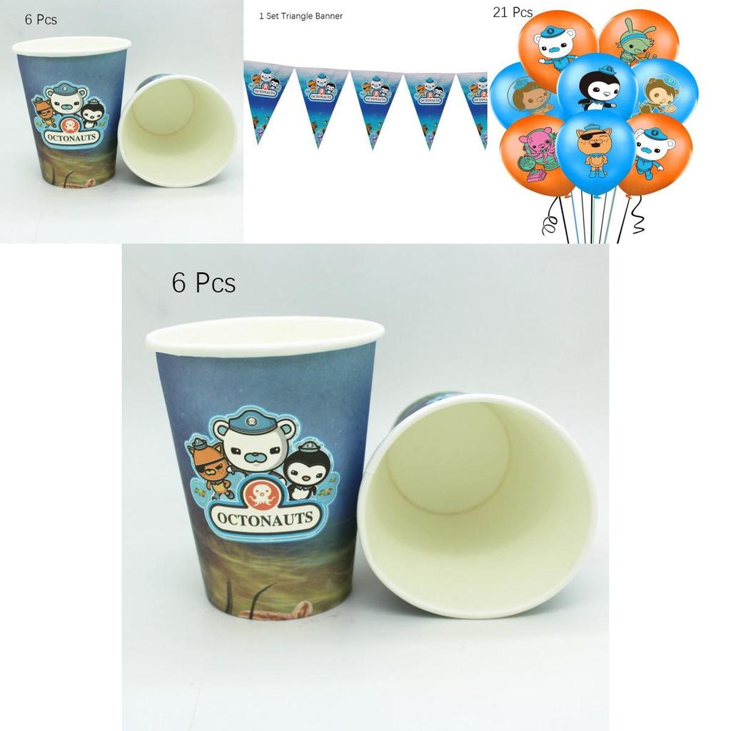 Colorful Octonauts Kids Birthday Party Supplies Set For A Joyful Celebration