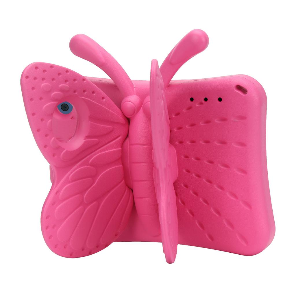 Kids Cute EVA Stand Case Universal For Amazon Fire HD 8 Plus 2024 2022 8.0 Inch Folding Wings 3D Butterfly Cover Shockproof Capa