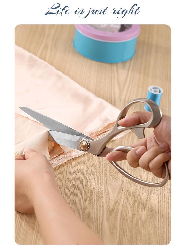 Professional Stainless Steel Alloy Scissors for Fabric, Leather, and Paper Cutting