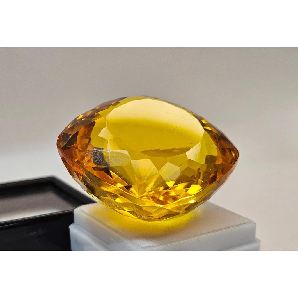 150 Ct Natural Topaz Shiny Yellow Cushion Cut Stunning Certified Loose Gemstone