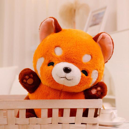 Red Panda Plush Doll Soft Stuffed Animal Doll Huggable Pillow Soft Cute Doll Plushies Appease Toys Bedroom Decor Plush Toy