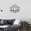Metall Wandkunst Lotusblume Kunstwerk Wandschild Dekor Heimdekorationen für Wohnzimmer Arbeitszimmer Schlafzimmer Esszimmer