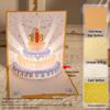 3D Pop-Up Geburtstags-Soundkarte mit Aufnahme-Licht - Kuchen-Design für Freund/Freundin Geschenk