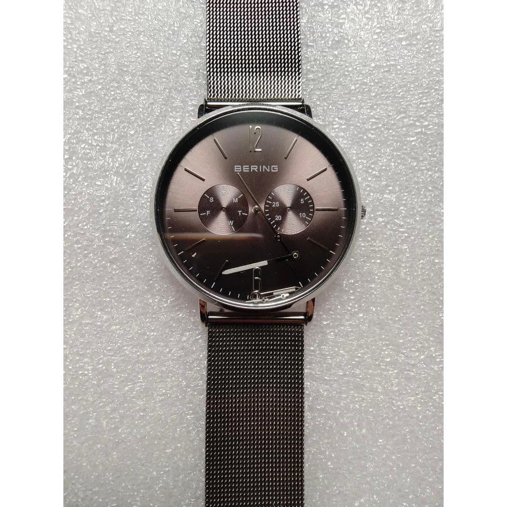 Used BERING Watch Men's 14240-309 Gray Bering Junk