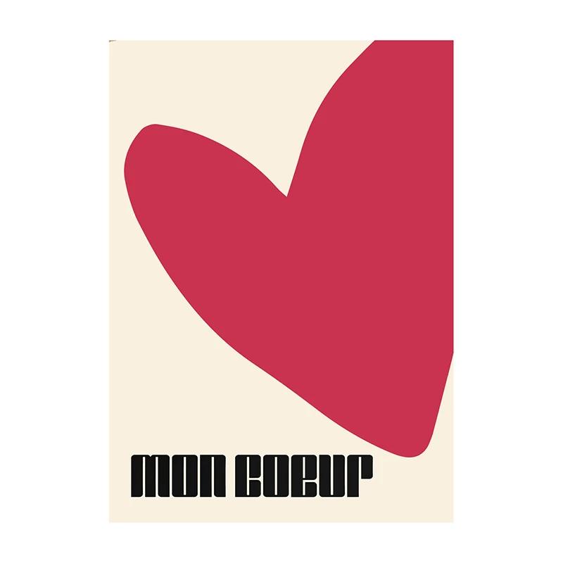 Trendy Art Posters Love Is Love Canvas Painting Bold Typography Print Desire Modern Wall Art Pictures for Room Home Decoration