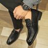 Fashion Genuine leather men's loafers retro Versatile design styles Formal Party Daily Business Office Outdoor quality gentleman's shoes