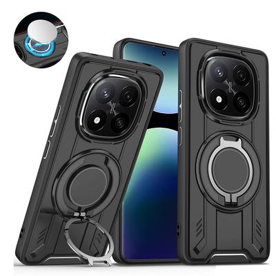 Suitable For Redmi Note 14 Pro Plus Phone Case For Redmi Note 13 14 Pro 4G 5G Note 14S With 360 ° Holder Car Magnetic Phone Case