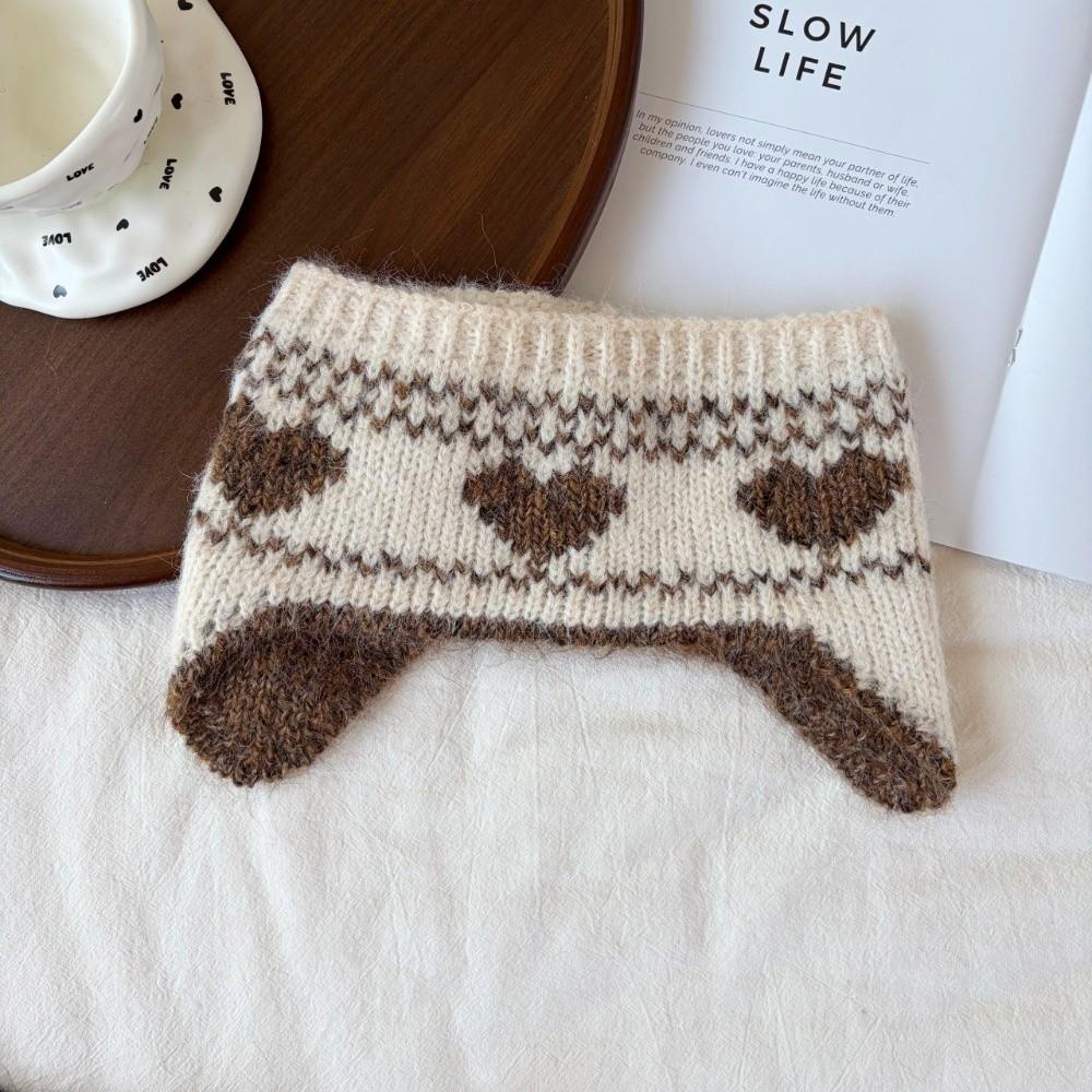 Snowflake Knitted Ear Cover Warm Ear Warmer New Winter Earmuffs  Women