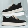 Canvas Herrenschuhe 2025 neu vier Jahreszeiten atmungsaktiv Nischendesign vielseitig lässige Board-Schuhe Studentensport schwarz trendige Schuhe