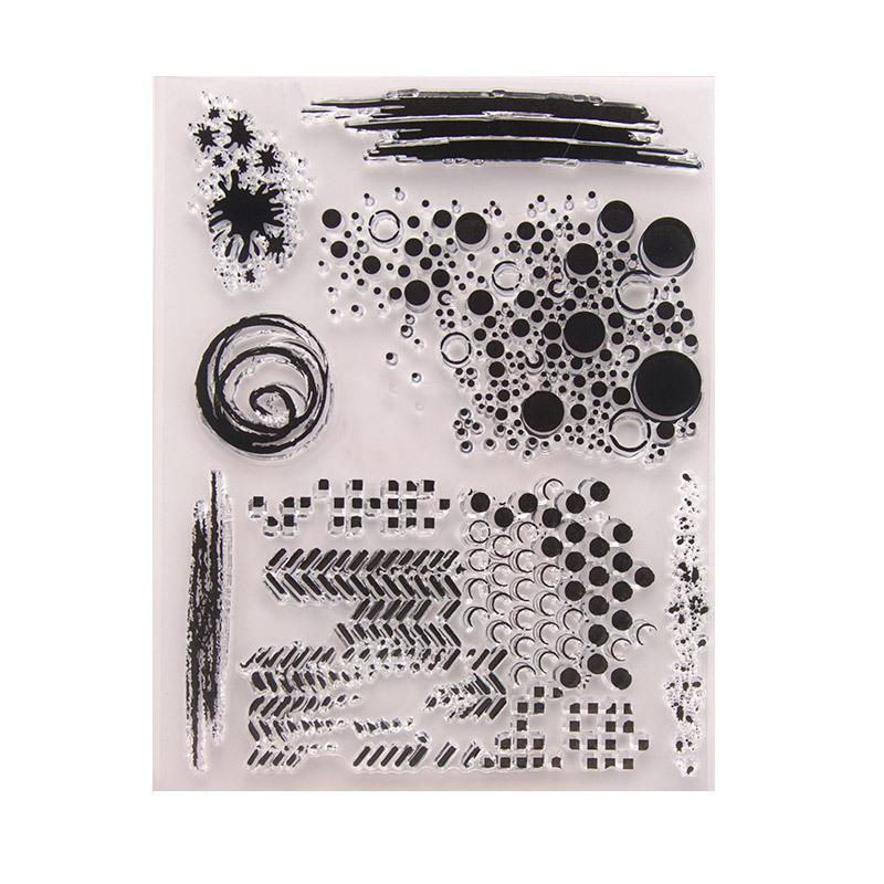 Bubbles Net Frame Transparent Silicone Clear Stamps Seal for DIY Scrapbooking Album Paper Card Water Droplet