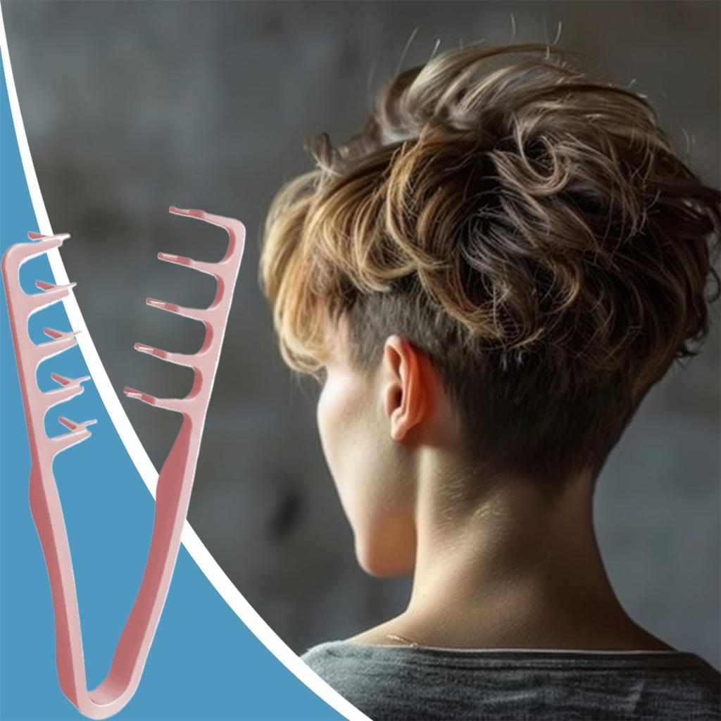 Stylingkam med tekstur, kam med store tenner for volum og pleie, volum for håret med pannelugg