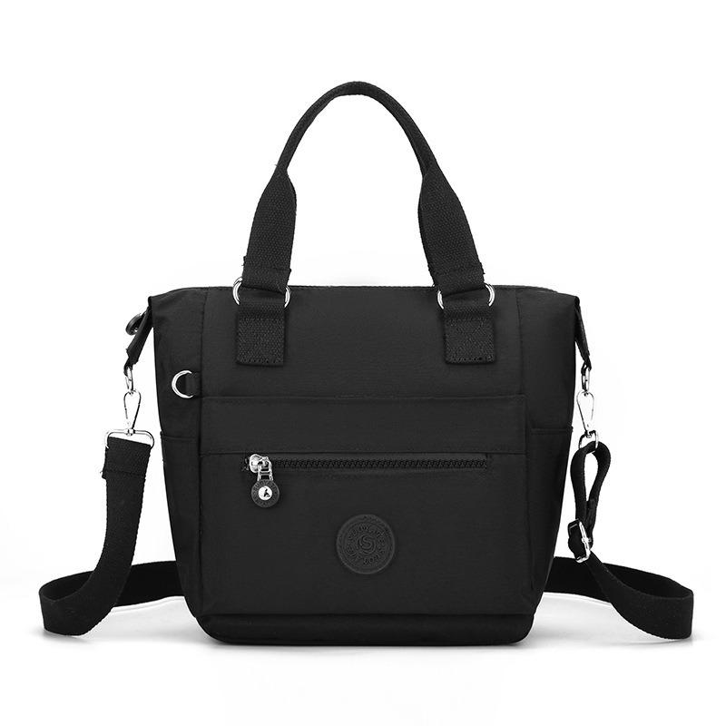 

New women s bag shoulder portable nylon bag large capacity messenger bag women s lightweight multi-pocket printed mother backpack
