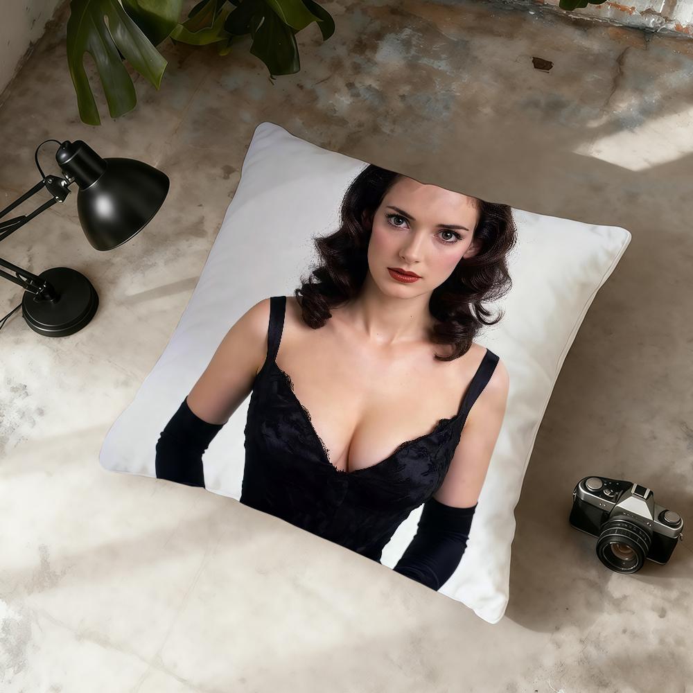 Actor W-Winona Ryder cushion cover Home Office Convenient Nordic Simplicity Hit With Zipper Cushion Cover