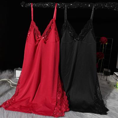 Dámská sexy halter noční košile spodní prádlo domácí pyžamo šaty