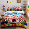 Joyful Circus Celebration Vibes! Bedding Sets Duvet Covers Pillowcases(1* Duvet Cover 2* Pillowcases Without Duvet Insert)