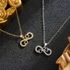 European Style Lucky Number 8 Necklace: Fashionable, Versatile Clavicle Chain with Infinite Design.