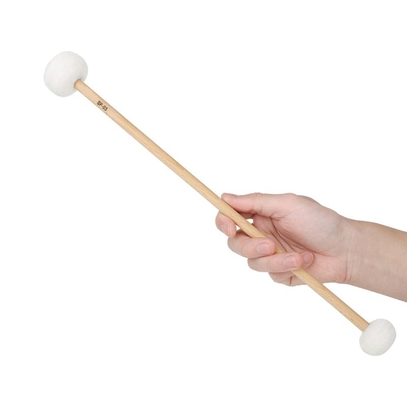 7 Pcs Wood Handle Drumsticks Singing Bowl Mallet Stick with Soft Felt Head Percussion Stick for Relaxation Yoga Healing