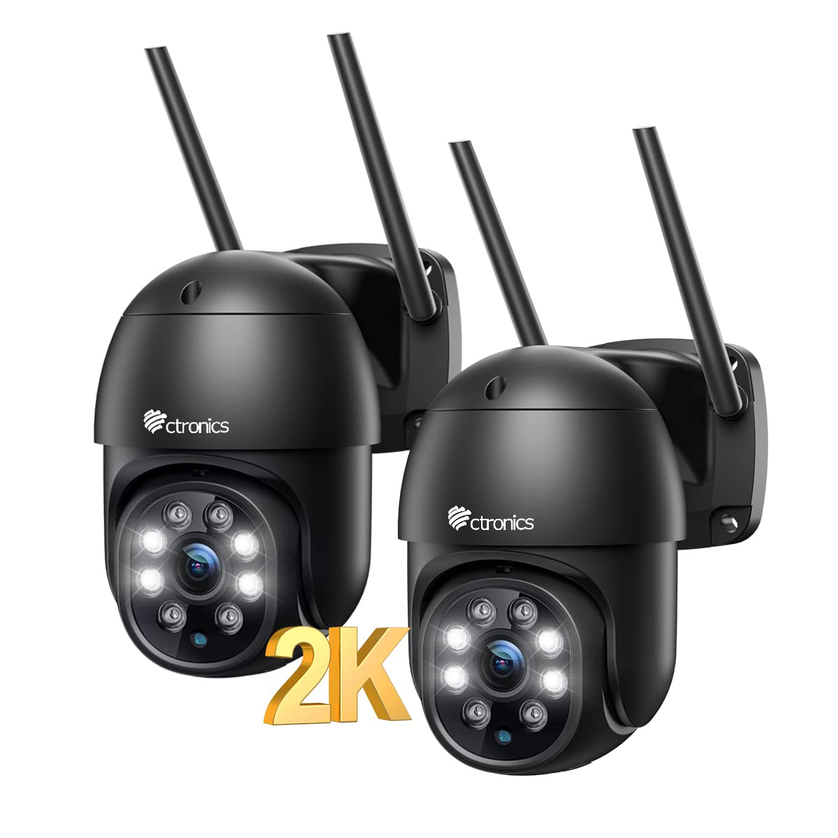 

Відкритий набір камер безпеки Ctronics 5 ГГц WiFi 4 МП Виявлення AI Автоматичне відстеження Цілодобовий запис Пульт дистанційного керування Сумісні попередньо встановлені функції Ніч