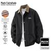 MARK FAIRWHALE Men's Fleece-Lined Casual Lapel Jacket