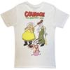 Courage The Cowardly Dog Unisex Adult Back Print T-Shirt