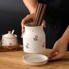 Japanese Style Matte Ceramic Multi-functional Utensil Holder
