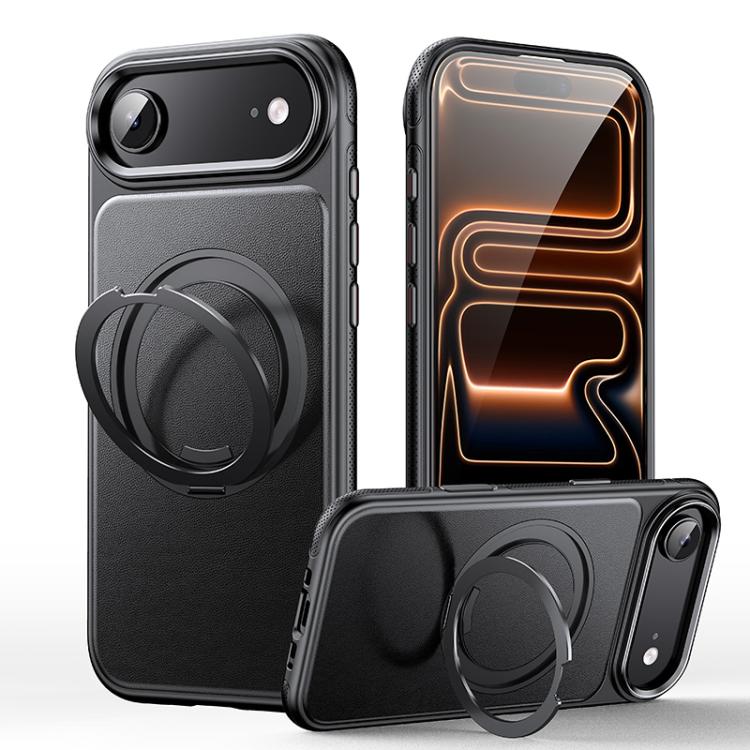 Leather Texture 360 Degrees Rotating Magnetic Holder Phone Case