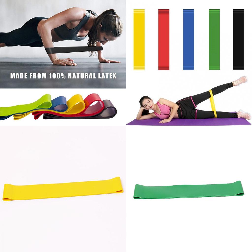 Latex Yoga Ring Resistance Band Fitness Elastic Resistance Strap Athletic Training Pull Resistance Elastic Ring Pull Ring