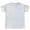 Unisex Kids Shiny Plaid Sequins T-shirt Round Neck Short Sleeve Cheerleading Dance Top