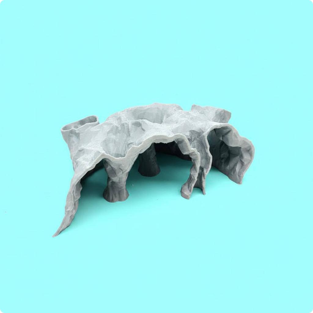 Aquarium Sanctuary Cave Natural Look Aquatic Cave Ornament Shrimp Hideaway No Fade Aquarium Hideaway Freshwater and Saltwater