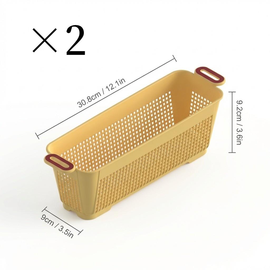 1/2/4PC Plastic Cosmetic Storage Basket Large Capacity Desktop Stationery Organizer Multifunctional Bathroom Sundries Basket