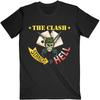 Straight to Hell The Clash Band Schwarzes T-Shirt Baumwolle Unisex Unisex T-Shirt