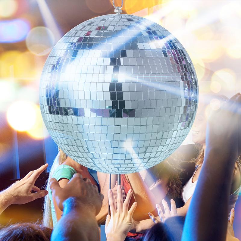 Disco Mirror Ball Party Lesklá koule Vánoční dekorace Jeviště Světlo Rotující skleněná koule Retro Reflexní KTV DJ Light Domácí Dekor