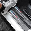 YMDM4 Car Carbon fiber Door Sill Welcome Pedal Stickers For BMW M Performance E46 E90 E60 F10 F30 E39 E36 F20 E87 G30 E92 E91 X5 Serie