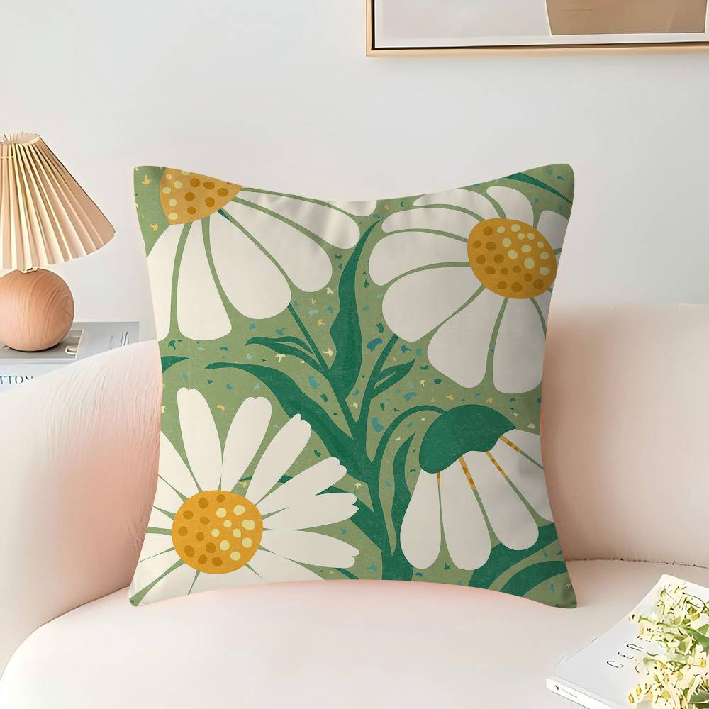 FLOWER MARKET Flower Art Maple Design Cushion Cover Happy Autumn Harvest Decor Holiday Decorati Pillow Cover