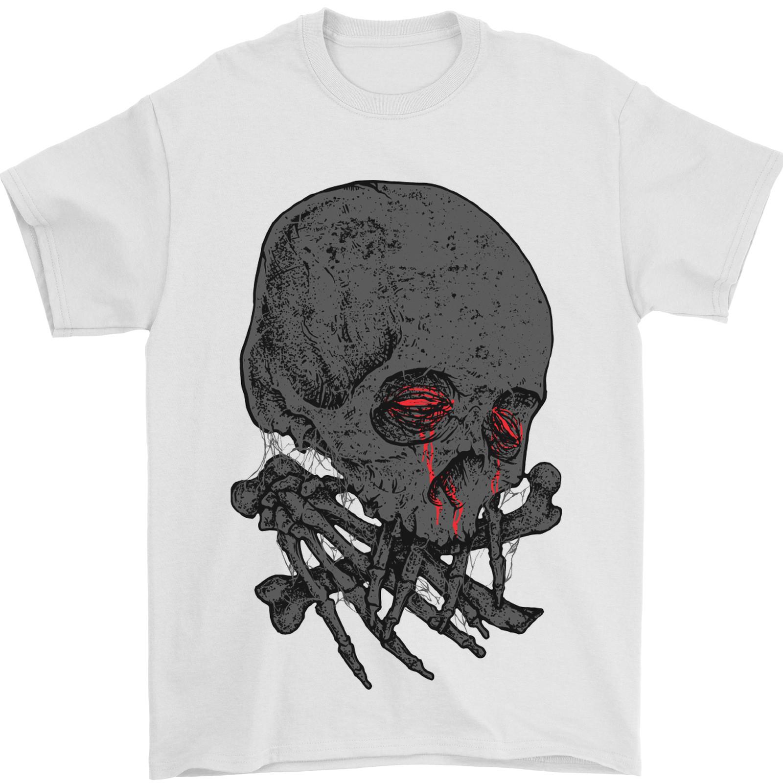 Crying Blood Skull Mens T-Shirt 100% Cotton S разноцветный